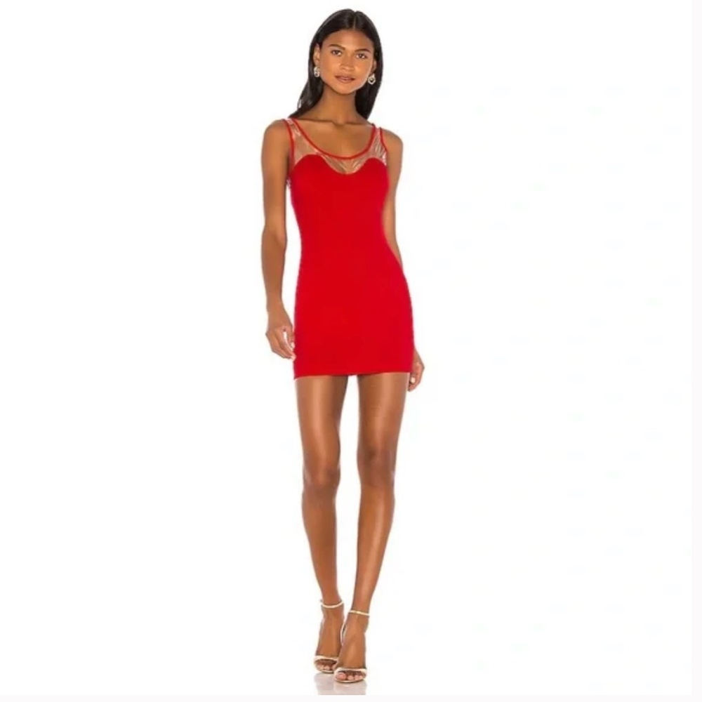 Superdown Maci Mini Dress in Red Size Medium